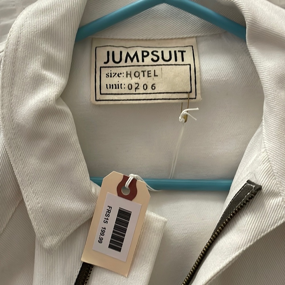 White Jumpsuit, handmade NWT